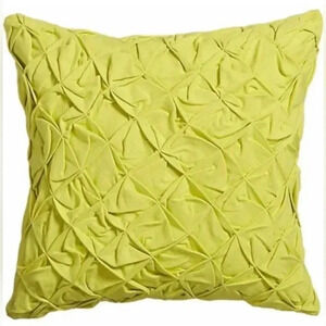 CB2 PINTUCK YELLOW 18" x18" Pillow Cover